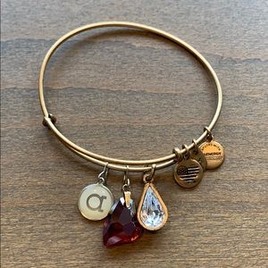 Alex an Ani bracelet with 3 pendants
